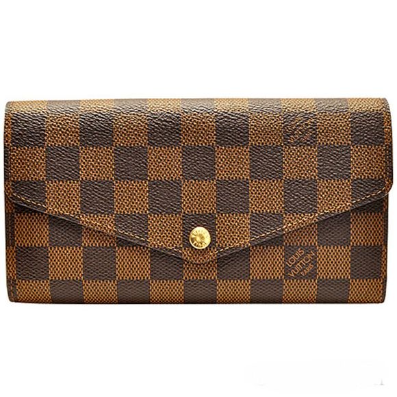 Louis Vuitton Portefeuille Damier Ebene Long Wallet Handbag - Picture 1 of 2